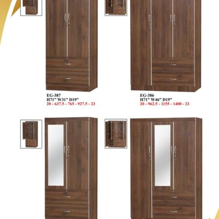 Wardrobe - Almari Kayu Pintu Swing | Wooden Wardrobe
