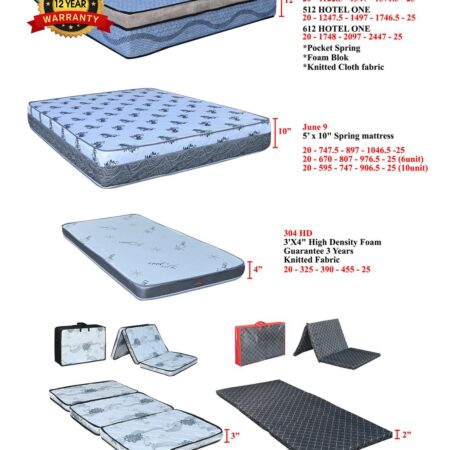 Mattress Tilam Asrama (Single Queen) | High Resilient Foam Mattress (Single Queen Size) | HRF