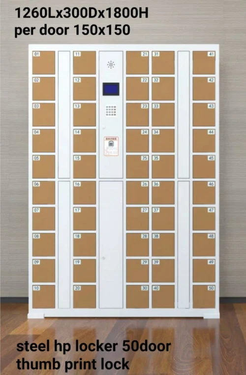 Locker Hp Handphone Locker/ Passport Locker - Steel hp locker 50door thumb print ...