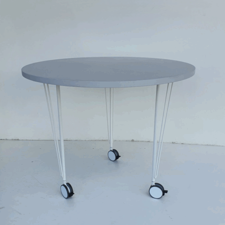 Discussion Table - DIS-castor metal leg