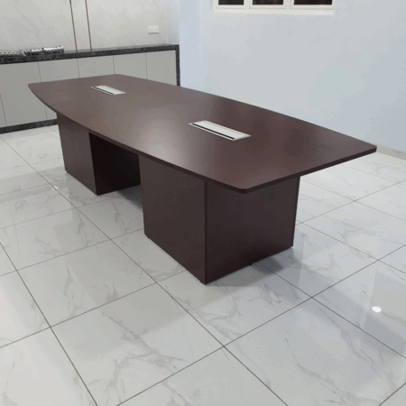 Wooden Leg - boatshape 3012 meeting table