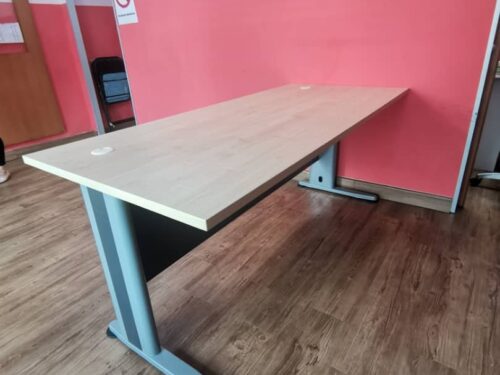 TT TIMELESS SERIES RECTANGULAR METAL J-LEG TABLE