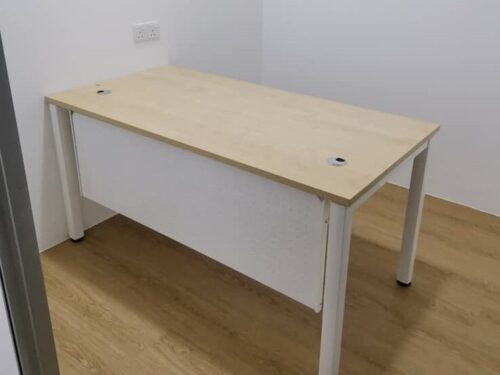 SMT SKYWALK SERIES RECTANGULAR TABLE WITH METAL MODESTY PANEL