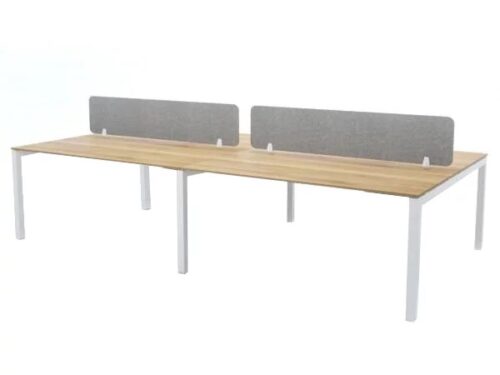 4 seater Workstation N Metal Leg