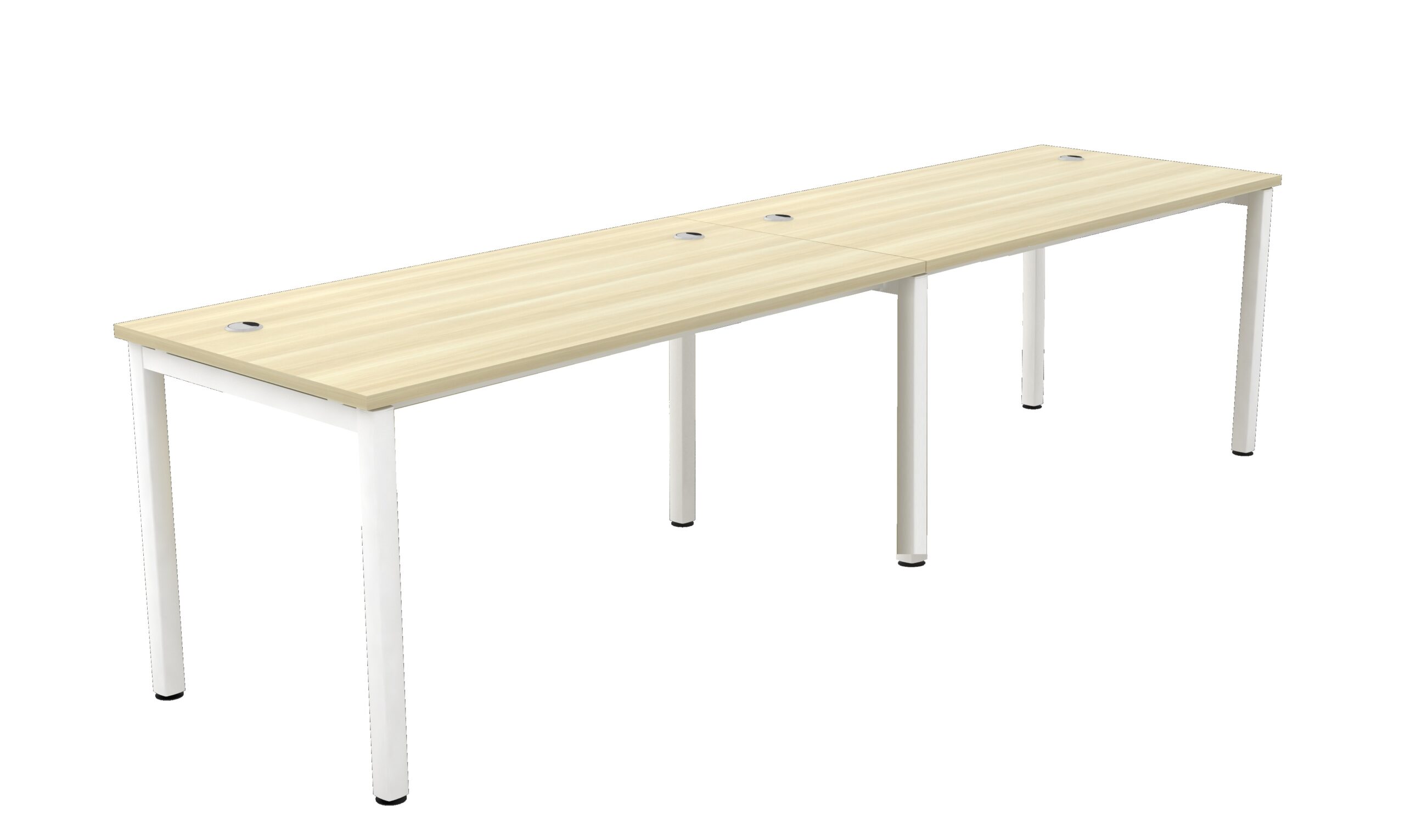 2 seater Side by Side Workstation N Metal Leg