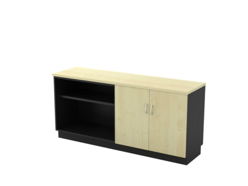 T-YOD7160-YOD7180 COMBINATION LOW CABINET (OPEN SHELF + SWINGING DOOR)