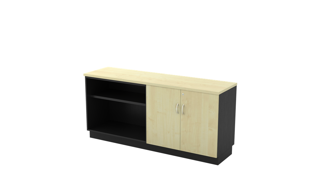 T-YOD7160-YOD7180 COMBINATION LOW CABINET (OPEN SHELF + SWINGING DOOR)