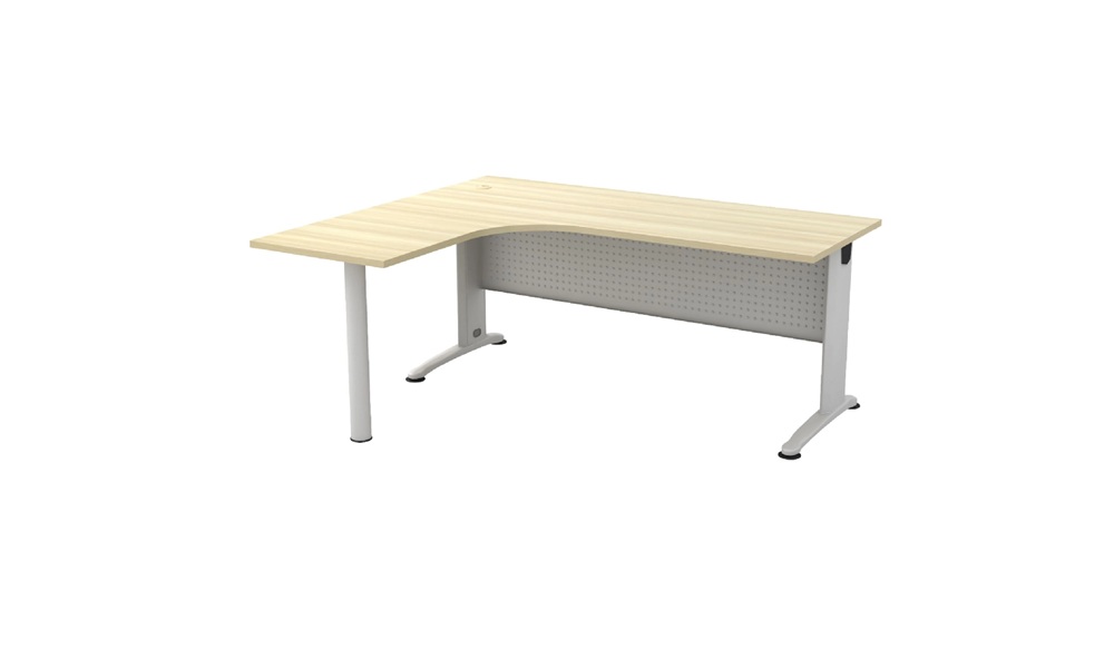 BL-M BILLY SERIES COMPACT L-SHAPE METAL J-LEG TABLE