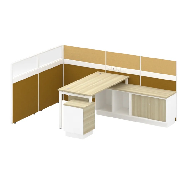 B45-SL-1R Office Workstation Table Cluster Of 1 Seater
