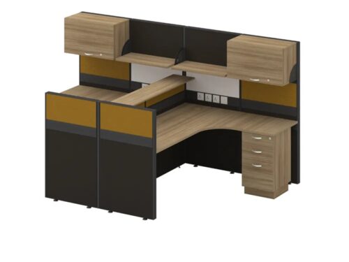 B60+30-2L Office Workstation Table Cluster Of 2 Seater