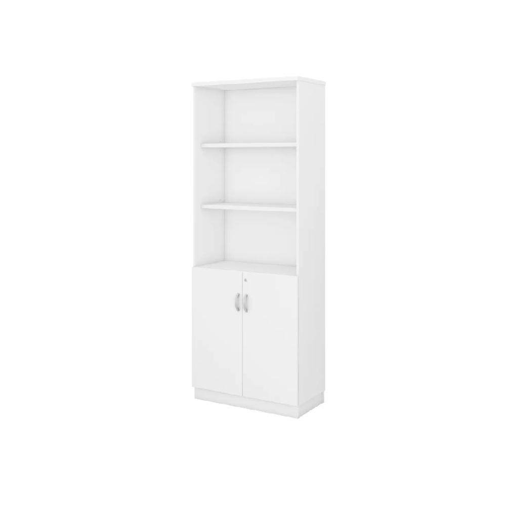 Q-YOD21-WH SEMI SWINGING DOOR HIGH CABINET